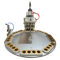 Machine de scellage semi-automatique pneumatique haute précision contrôlée par PLC pour canettes de boissons, jus, lait, plastique