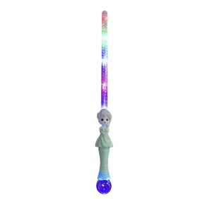 Bacchetta Magica Scintillante con Effetti di Ghiaccio e Neve, Bastone Musicale Laser - Product Image 1