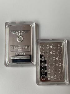 Venta caliente 1 onza alemán plateado moneda estampado cuadrado plata estatua recuerdo colección Metal artesanía - Product Image 6