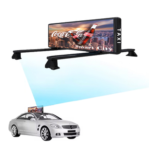 Taxi ventana trasera Led al aire libre impermeable 3G/4G Taxi techo pantalla Led/pantalla Led coche publicidad/Taxi Top signo Oem fábrica personalizada - Product Image 1
