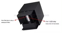 Benory 24V 12W Cube 10x10cm Lampe murale LED extérieure IP65 Haut/Bas Maison intelligente DMX KNX Loxone PWM Dali Dt8 Double blanc RGBW Lumière murale