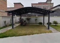 Abri de voiture extérieur personnalisable en alliage d'aluminium, toit en polycarbonate imperméable, auvent de terrasse, abri de patio – Vente en gros