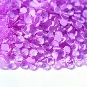 OLeeya, лидер продаж, блестящие фиолетовые цвета, 12-16 цветов, стеклянные кристаллы, плоская спинка, не горячая фиксация, стразы для одежды, аксессуары