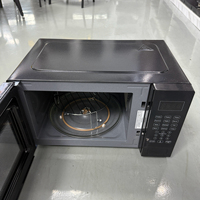 Plateau tournant en verre Table électrique noire numérique 900W 25L Friteuse à air Mini four à micro-ondes de comptoir