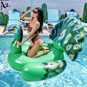 Vente en gros flotteur <span class=keywords><strong>gonflable</strong></span> pour <span class=keywords><strong>piscine</strong></span> <span class=keywords><strong>paon</strong></span> flotteur vert adapté à la plage de la <span class=keywords><strong>piscine</strong></span> en plein air - Product Image 5