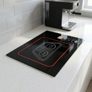 Intelligent <b>Touch</b> <b>Switch</b> Silk Screen Printing Glass Custom Size Tempered Control Panel Glass for Smart Home, Appliances Use - Product Image 1