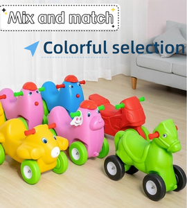 Maternelle nouveau modèle Monter sur les jouets de voiture pour les enfants à jouer coloré forme animale moto cheval girafe <span class=keywords><strong>avion</strong></span> lapin cher - Product Image 6