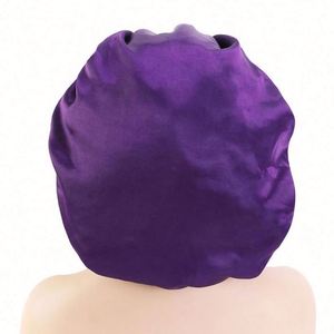 Bonnet de Nuit Unisexe en Satin Double Couche Couleur Unie Réglable – Idéal Quotidien Toutes Saisons – Grande Vente - Product Image 5