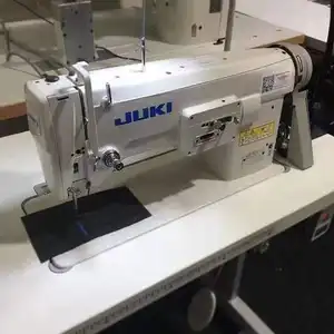 Alta Qualidade Única agulha lockstitch usado Jukis LZ-271 Zig Zag mão livre irlandês bordado máquina de costura industrial em estoque