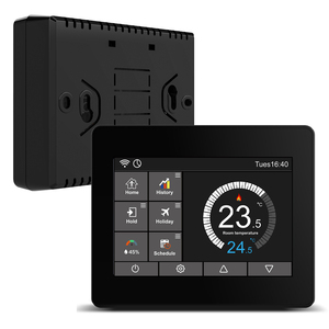 Thermostat intelligent multi-protocole avec écran <span class=keywords><strong>tactile</strong></span>-Compatible avec Zigbee/Tuya/LoRaWAN/Modbus/BACnet, Contrôleur HVAC programmable - Product Image 3