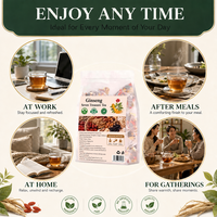 Sachets de thé aux herbes Ginseng 7 Trésors Marque Privée Direct Usine 150g 30 Sachets pour Vitalité & Énergie Quotidiennes Vente en Gros