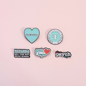 Pin de Esmalte de Psicología, Salud Mental, Soy Psicólogo, Broches Metálicos, Insignia para Solapa o Mochila, Joyería, Accesorios, Regalos para Amigos - Product Image 2