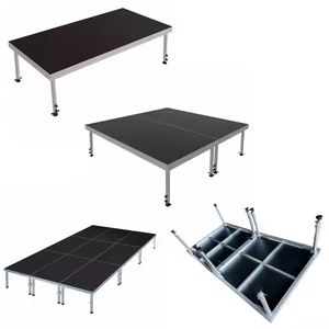 Nhanh chóng lắp ráp xách tay nhôm giai đoạn Riser điều chỉnh sân khấu nền tảng với váy 1.22x1.22m 1.22x2.44m 1x2m 1x1m 1x1m - Product Image 3