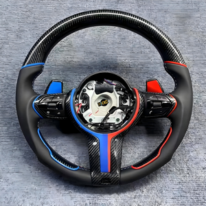 <span class=keywords><strong>Volante</strong></span> Deportivo DOS para BMW Serie F, Fibra de Carbono Forjada con LED, para BMW E91 E46 M3 X5 E53 E63 X1 E84 E61 <span class=keywords><strong>E34</strong></span> E60 M5 - Product Image 4
