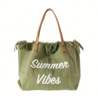 Bolsa Tote Multifuncional de Lona de Algodón, Diseño de Moda Extra Grande, Bolsa de Algodón