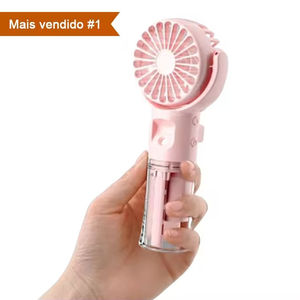 Mini Ventilador de Mano Recargable por USB, 4 Velocidades, Portátil, Plegable, con Función de Rociado - Product Image 4