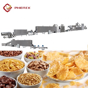 Ligne de production automatique de flocons de maïs, céréales de petit-déjeuner Corn <span class=keywords><strong>Coco</strong></span> <span class=keywords><strong>Pops</strong></span>, machines de fabrication de collations - Product Image 2