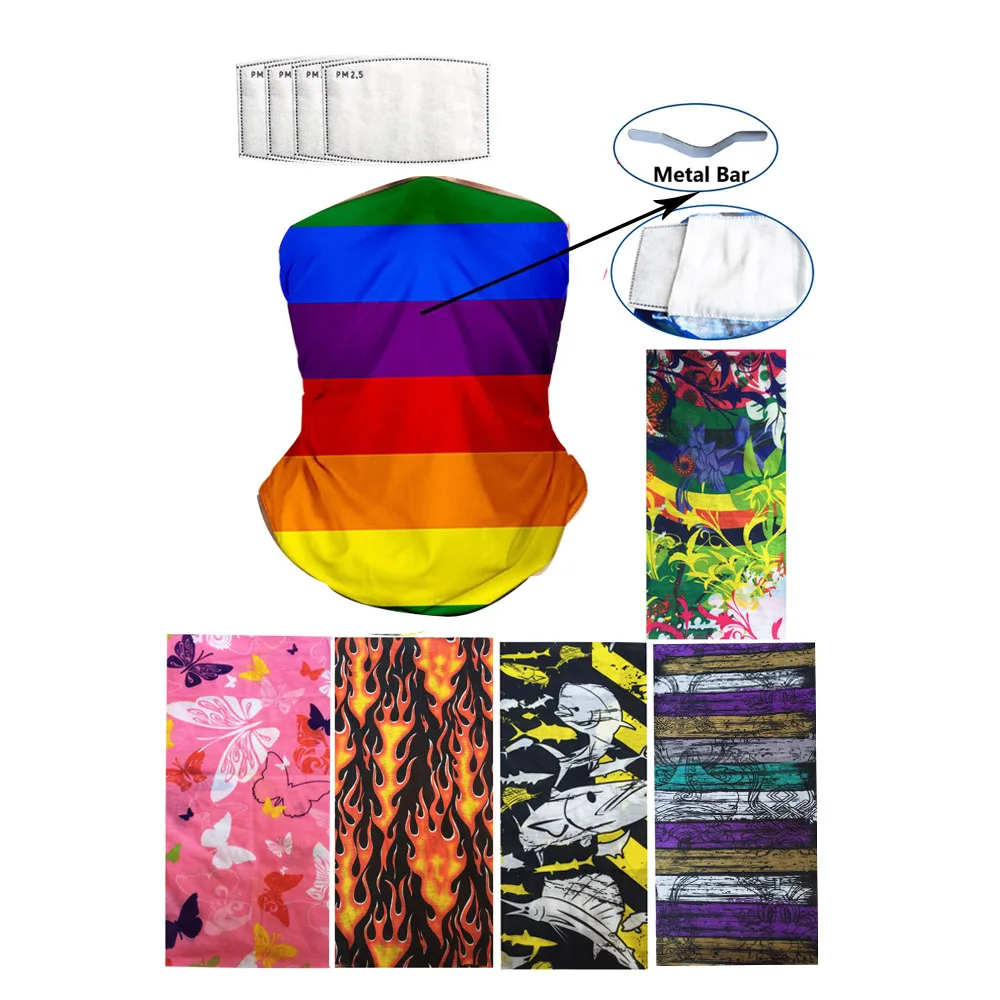 Горячая Распродажа, модная бандана для гомосексуалистов, индивидуальный принт, хлопковая бесшовная бандана, оптовая продажа, цветная Радужная бандана в полоску