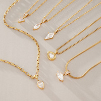 Collier chaîne à maillons en acier inoxydable plaqué or 18 carats, bijoux géométriques minimalistes tendance pour femmes, à porter au quotidien, cadeau de fête