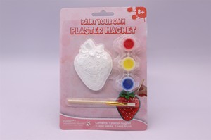 <span class=keywords><strong>Kit</strong></span> de imanes de nevera para niños con 3 colores de <span class=keywords><strong>pintura</strong></span> y pincel - Product Image 4
