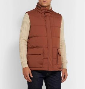 เสื้อกั๊กบุผ้านวมแบบคลาสสิกสำหรับผู้ชาย ระบบกันลมแบบนุ่มพิเศษ ไซส์ใหญ่ สวมใส่สบายในฤดูหนาว แบบกลับด้านได้ ปิดด้วยซิป - Product Image 4