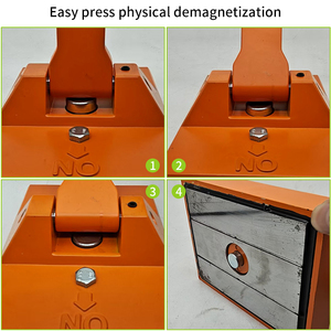 Elevador magnético permanente 50kg Capacidad de elevación Imán de elevación de placa de acero portátil - Product Image 5