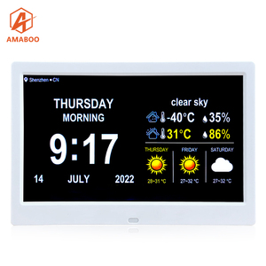 Đồng Hồ Treo Tường Kỹ Thuật Số 10Inch Đồng Hồ Lịch Kỹ Thuật Số Nhắc Nhở Bằng Thuốc Báo Thức Màn Hình Lớn Đồng Hồ Treo Tường WIFI Cho Chứng Mất Trí Nhớ - Product Image 2