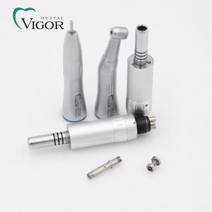 ชุดหัวกรอฟันความเร็วต่ำ Vigor Dental Dentist Turbine พร้อมระบบจ่ายน้ำภายใน อัตราทด 1:1 หัวกรอแบบ Contra Angle และหัวกรอแบบตรง - Product Image 2