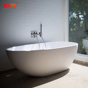 Baignoires autoportantes ovales surface solide tube <span class=keywords><strong>de</strong></span> <span class=keywords><strong>bain</strong></span> rond meubles d'hôtel - Product Image 4