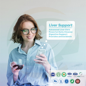 Китайская травяная формула для детоксикации печени Advanced Liver Detox Formula с экстрактом расторопши и кудзу, глутатионом для поддержания здоровья печени, таблетки (в наличии) - Product Image 3