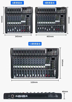 Nouvelle tendance EX-6 USB 6 canaux Console de mixage professionnelle pour la scène Performance mariage chant spectacle Audio mélangeur