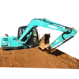 Japón importó Kobelco SK75 segunda mano 8Ton Mini máquina excavadora sobre orugas buenas condiciones CE EPA características componente del motor central - Product Image 1
