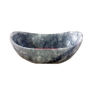 Moderna banheira de pedra de mármore autônoma Forma Oval <span class=keywords><strong>1</strong></span> pessoa Spa Massagem Praça Oval inclui escorredor para cozinha Villa Park - Product Image 3