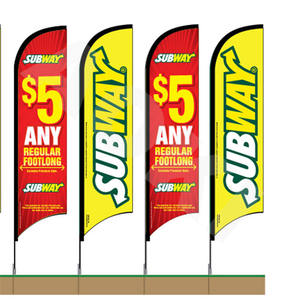 Reklam açık gözyaşı bayrağı afiş fabrika toptan özelleştirilmiş 1 parça ücretsiz boya süblimasyon baskı baskılı promosyon CN;GUA - Product Image 4