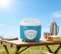 Autocuiseur Électrique Portable Multifonctionnel Antiadhésif de Type Cylindrique avec Minuteur Numérique Bleu pour Usage Domestique – Vente en Gros