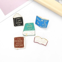 Groothandel Metal Cartoon Pin Badge Schattig Studenten Wild Book Pin Emaille Legering Broche Pin Kraag Souvenir Emaille Pins voor Kleding