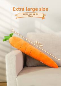 Mainan anjing wortel mewah tahan air ukuran besar ramah lingkungan untuk anjing besar & anak anjing kecil membuat suara mengurangi kebosanan - Product Image 5