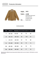 Nouvelle veste bomber à double boutonnage en coton composite à col en V et motif à carreaux, 380g, tendance, pour homme et femme, automne-hiver