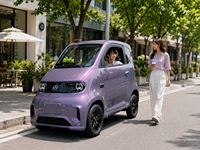 Berline électrique haut de gamme homologuée WVTA, vitesse maximale 25 km/h, 100 ch, conduite à droite pour adultes, porte-bagages métallique simple sur le toit