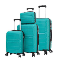 10pcs Set Semi Fini Incassable SKD Ckd PP Polypropylène Bagages Ensembles de Bagages de Grande Capacité