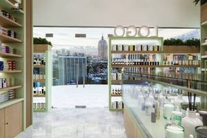 Custom Pharmacy Store Interior Wooden <b>Stainless</b> <b>Steel</b> <b>Shelving</b> Units for Drugstore Display Modern Pharmacy Shop Design Solutions - Product Image 4