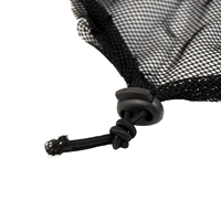 1 filet à cheveux rond noir en nylon avec clip et cordon élastique pour base de chignon afro - Usage commercial