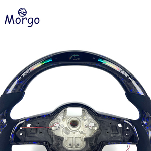 Volante de Fibra de Carbono Personalizado para Volkswagen VW Golf 7 MK7 Mk7.5 GTI Scirocco <span class=keywords><strong>Polo</strong></span> GTS <span class=keywords><strong>R</strong></span> <span class=keywords><strong>Line</strong></span> 2014-2017 - Product Image 2