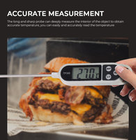 Termometer Daging Digital Elektronik TP300 Berkualitas Tinggi untuk Memasak di Dapur