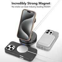Étui de téléphone Soonleader Hot Force Luxury en cuir PU + silicone liquide, antichoc, magnétique, étanche pour la série