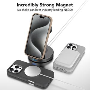 Étui de téléphone Soonleader Hot Force Luxury en cuir PU + <span class=keywords><strong>silicone</strong></span> liquide, antichoc, magnétique, étanche pour la série - Product Image 4