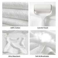 Ensemble de serviettes d'hôtel de luxe, 100% coton satiné, logo brodé personnalisé, serviettes de bain légères pour hôtels 5 étoiles et spas