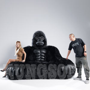 Set Sofa King Kong Gorilla, ukuran kustom furnitur Sofa ruang tamu Sofa lipat nyaman tiup - Product Image 1