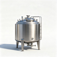Cuve de mélange à double enveloppe de 1000L-5000L avec agitateur pour le mélange de résines chimiques en usine