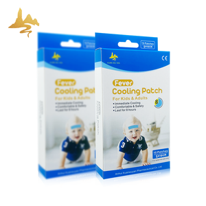 子供用ハイドロジェルパッド前頭クールプラスターパッチ発熱冷却口鼻 & ボディパッチ幼児用 - Product Image 1